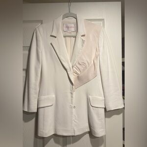 Carolina Herrera White Blazer with Cream Accent